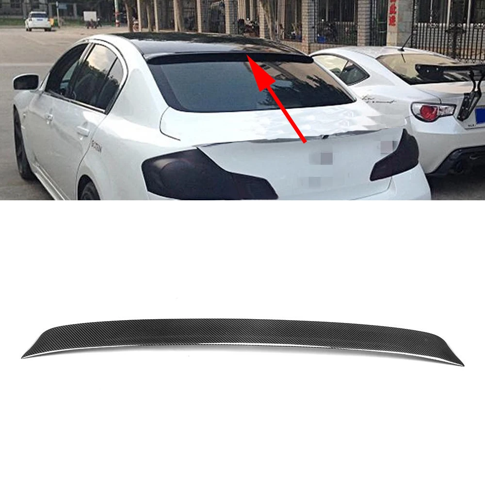 Карбоновое волокно задний спойлер на крышу для Infiniti G25 G35 G37 4 двери 2006 2013|car rear