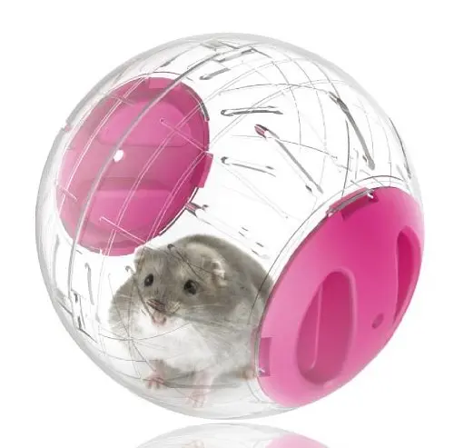 1 шт., пластиковый шар для бега, Веселый бегущий хомяк, Кристальный прочный питомец, маленькая игрушка, товары для домашних животных, случайный цвет