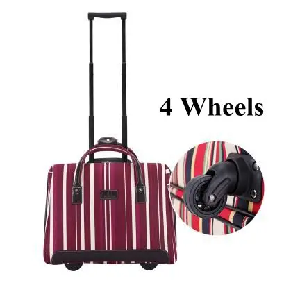 Сумка на колесиках, сумка для ручной клади на колесиках, сумка для багажа на колесиках, сумка для путешествий, сумка для путешествий, сумка для багажа, чемодан - Цвет: 4 Wheels
