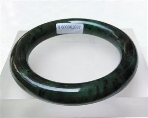 

100% Natural Chinese xinjiang hetian jade GREEN jade bracelet 56 MM a 5.19