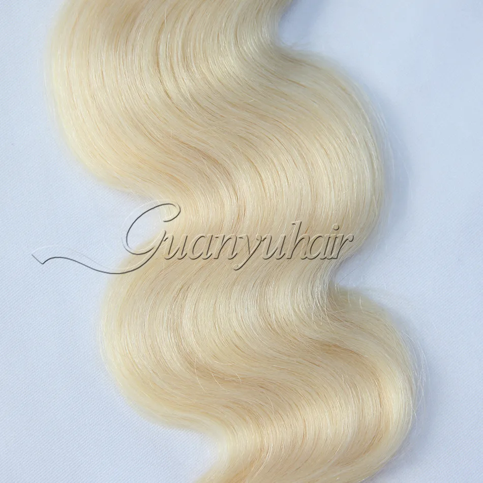 Guanyuhair Malaysian Body Wave Hair Bundles With Closure 613 Blonde Bundles With Closure Human Hair Guanyuhair Malaysian Body Wave Hair Bundles With Closure 613 Blonde Bundles With Closure Human Hair