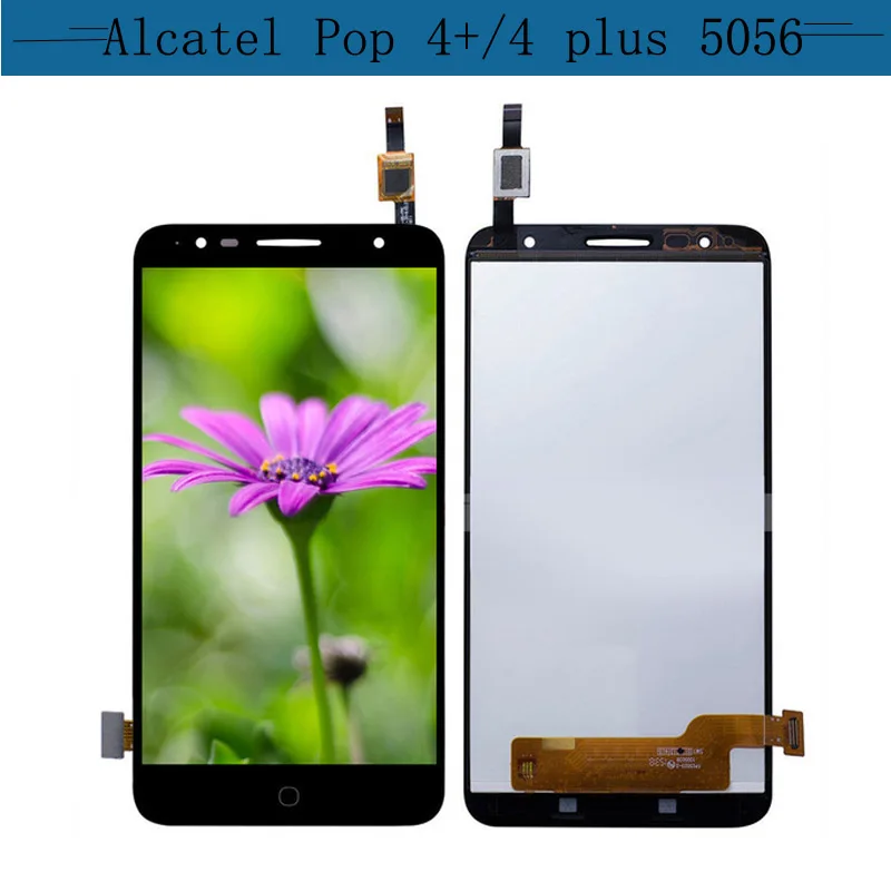 Для Alcatel Pop 4 + plus OT5056 5056D 5056 T 5056E 5056A сенсорный экран дигитайзер стекло ЖК-дисплей в