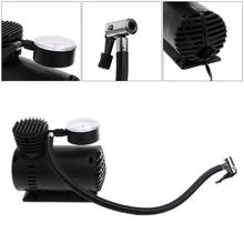 1 pc 300 psi 12 v carro portátil mini compressor de ar elétrico pneu inflator bomba com calibre