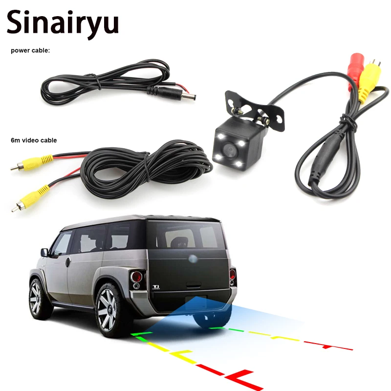 

Sinairyu Wholesale 10pcs Waterproof 170 Degree 4 LED Night Vision Ntsc Car Rear View CCD Camera Reverse Backup parking Camera