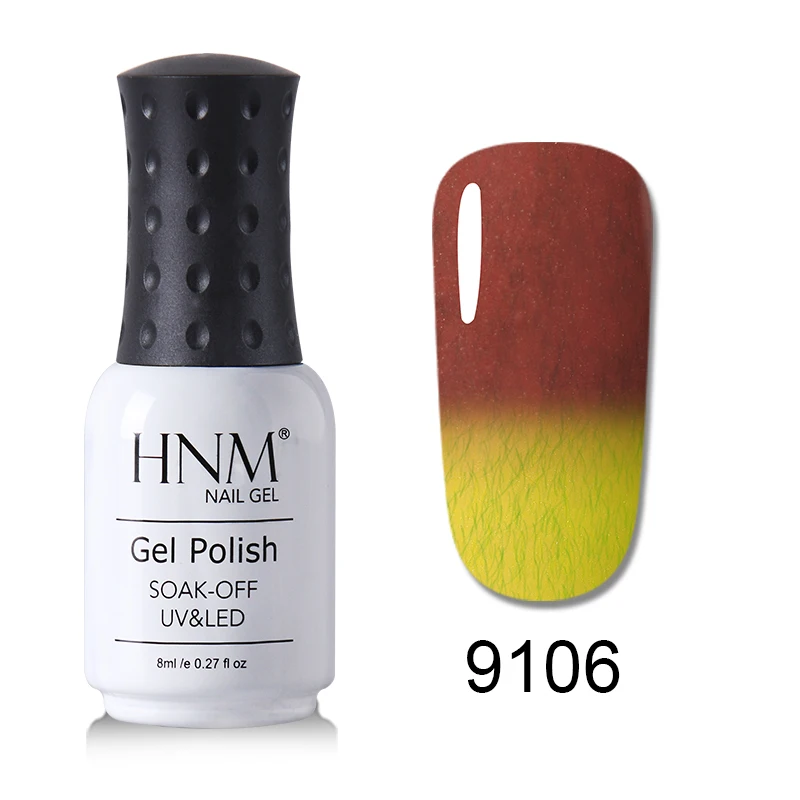 HNM Гель-лак 8 мл тиснение Краска Лак для ногтей Vernis a Ongle Nail Art Nagellak Lucky лак Гибридный лак краска геллак чернила - Цвет: 9106