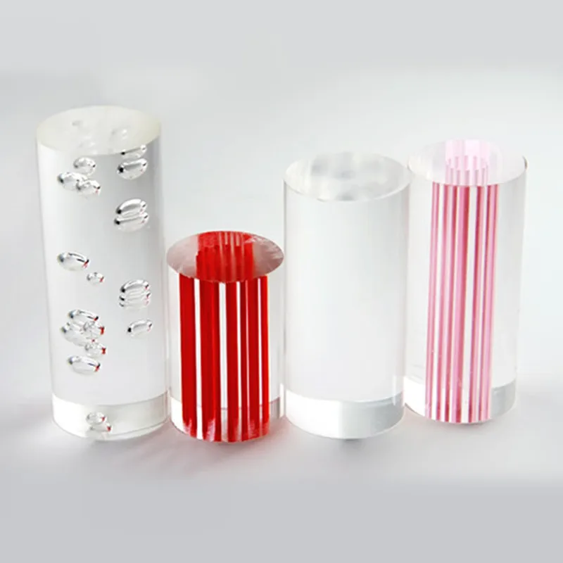 Bastoncini Acrilici Trasparenti 12 Pezzi - 10x250mm Per Progetti Fai-da-te E Decorazioni