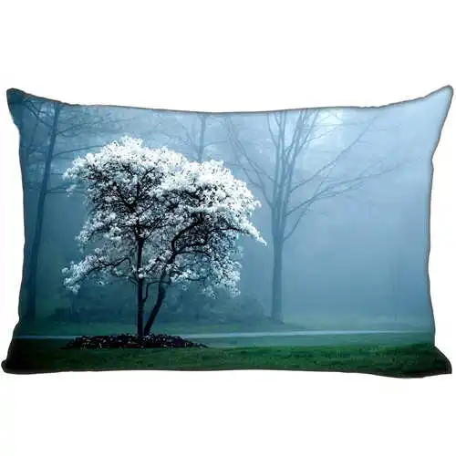 Best наволочки на заказ Tree-at-Night(1)@ bedroom Home Rectangle наволочка на молнии(одна сторона)@ 181205-05-01-18 - Цвет: Pillowcase