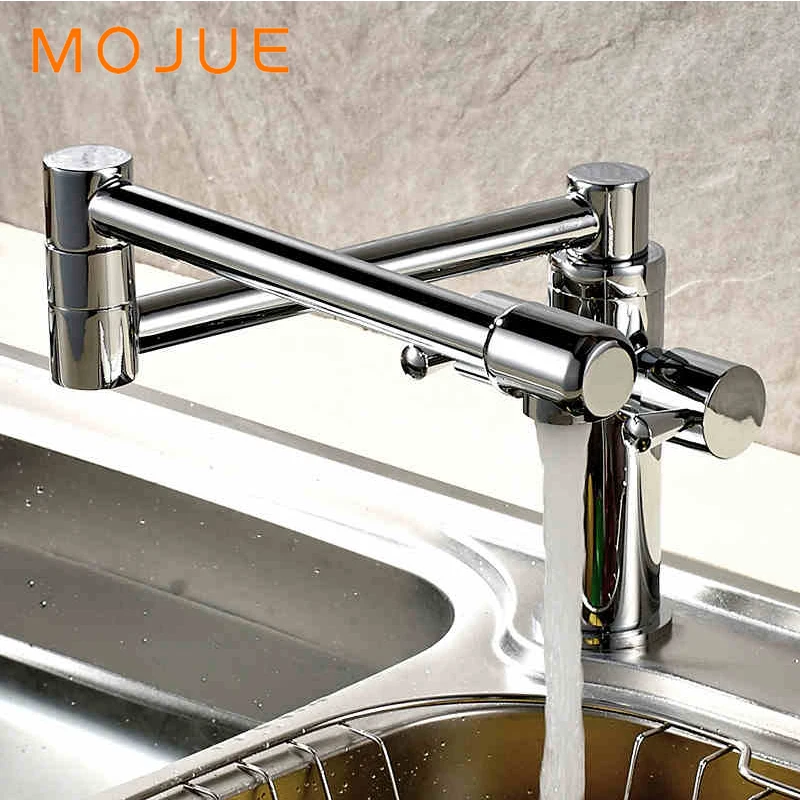 MOJUE retro folding kitchen sink faucets spray faucet flexible kitchen
