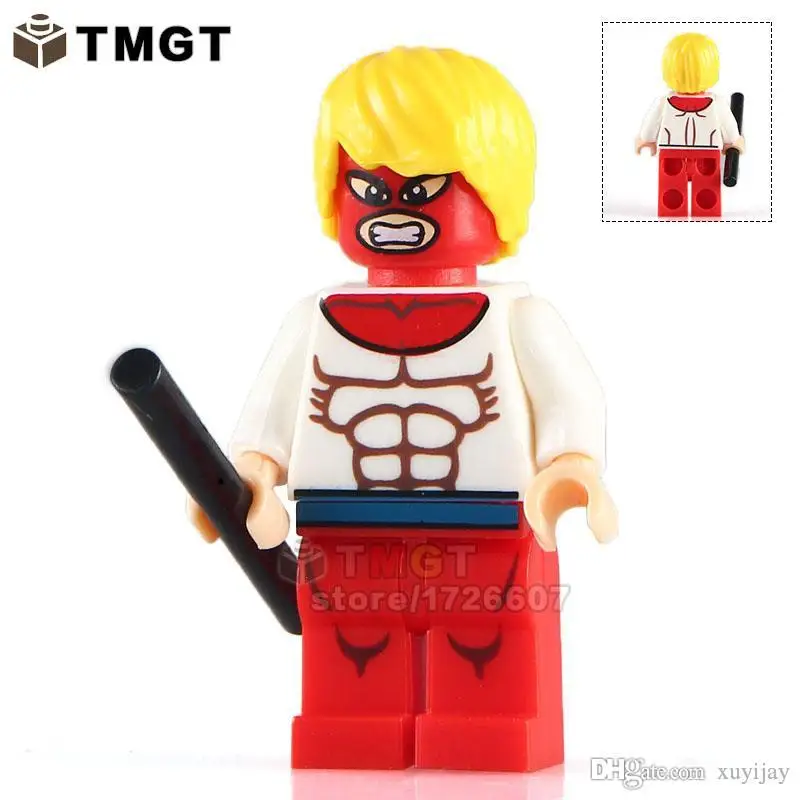 Koop Enkele Verkoop Piledriver Gedrukt Benen SUPER HEROES Model Minifig Monteren Model DIY Bouwstenen Kinderen Speelgoed