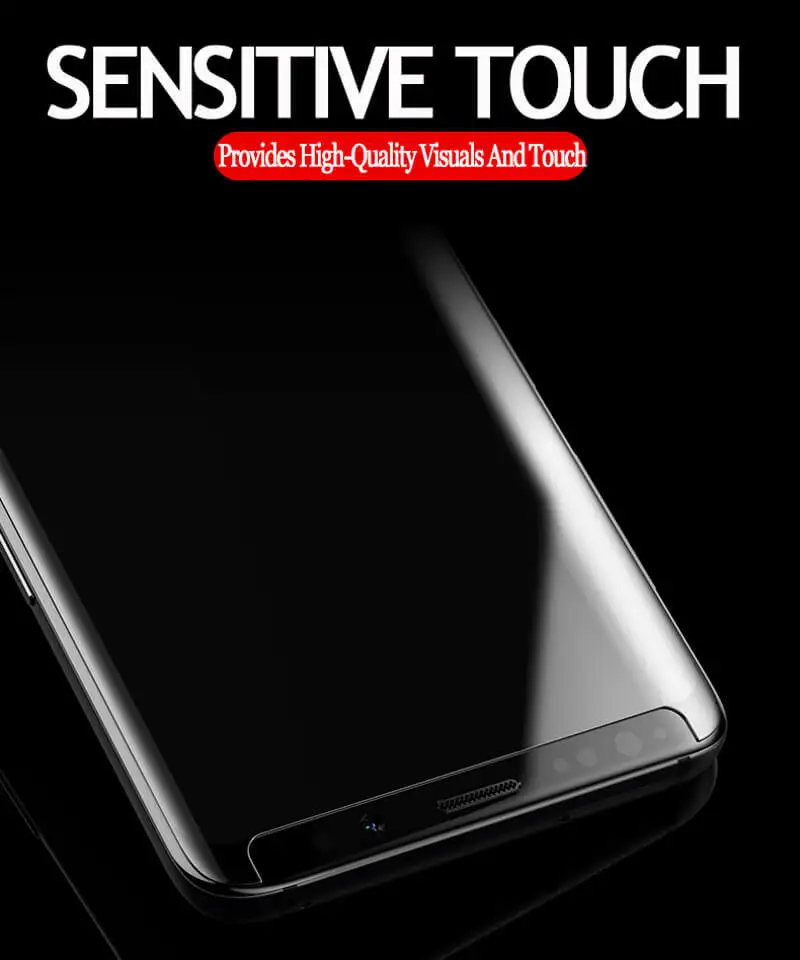 2pcs Screen Protector For Samsung S7 edge S8 Plus Note8 9 Curved Tempered Glass Liquid Full Glue UV Glass Light for Galaxy S9Plus (4)