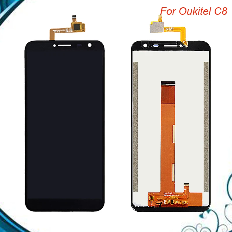 100% хорошо работает для ЖК дисплея Oukitel C8 + кодирующий преобразователь | Экраны для мобильных телефонов -32869260909