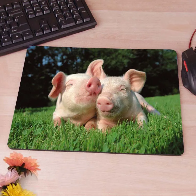 

MaiYaCa Pigs on Green Grass Computer Mouse Pad Mousepads Rubber Pad