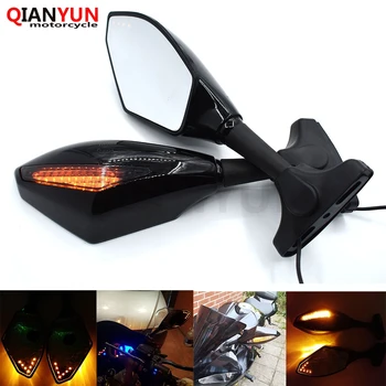 

Universal Motorcycle Rear View Side Wing Mirrors w/ LED Turn Signal Light For Honda CBR 600 F2 F3 F4 F4i CBR900RR C700 S/X CB919