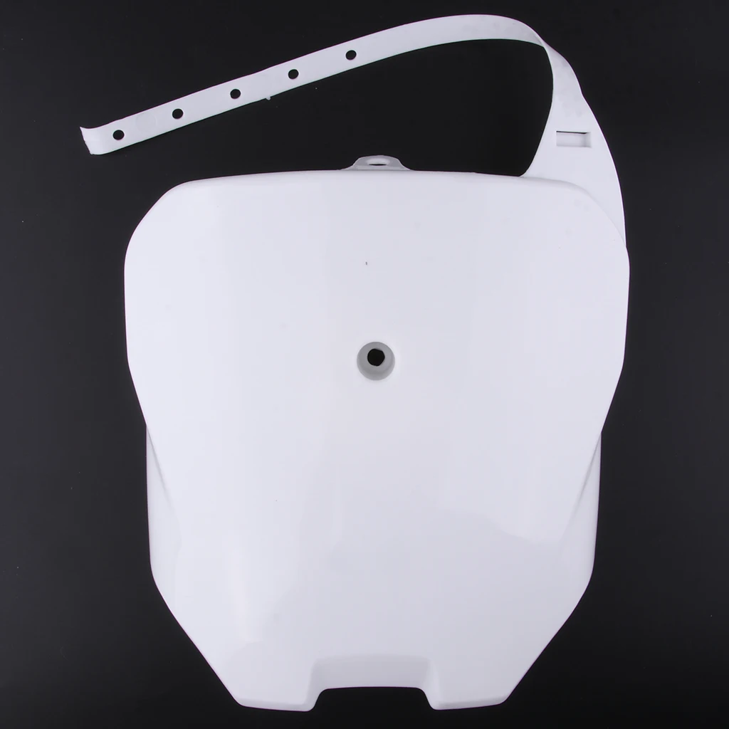 Front White Plastic Number Plate Fender Cover Fairing for Honda CRF70 80 100