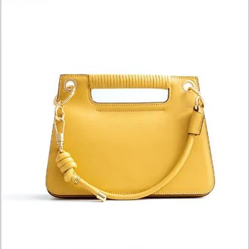 

Genuine Leather Women Bag Brand Design Lady Shoulder Bag With Strap Cow Leather Flap Ladies Crossbody Bags For Female