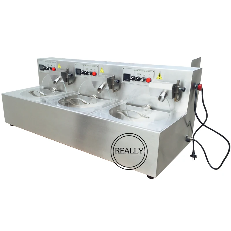 

The CE certified 304 stainless steel 24kg /h chocolate tempering machine / chocolate melting machine / chocolate melter