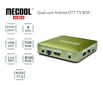 

10pc/lots DHL free HM8 tv box Android 6.0 S905X 1GB+ 8GB 100M LAN