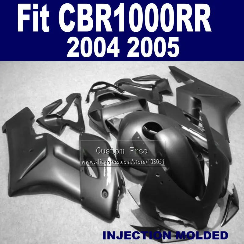 ABS 100% инъекции обтекателя наборы для Honda 2004 2005 CBR1000RR CBR 1000 RR 04 05 1000RR матовый черный Обтекатели наборы|Полные