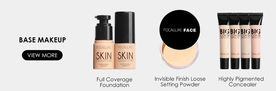 FOCALLURE Face Liquid Concealer Cream Waterproof Primer Base Dark Circle Cream Face Corrector Facial Concealer Base Makeup