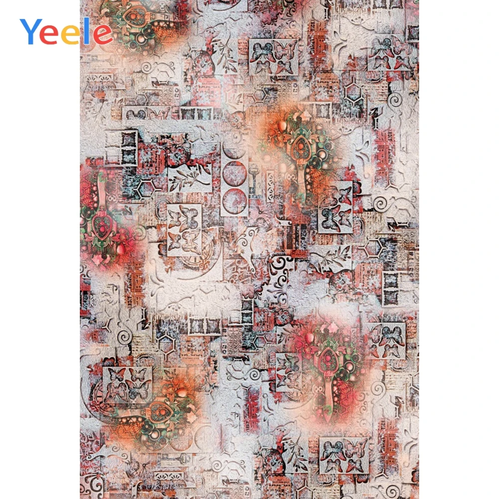 

Yeele Wallpaper Photcall Emboss Butterfly Grunge Photography Backdrops Personalized Photographic Backgrounds For Photo Studio