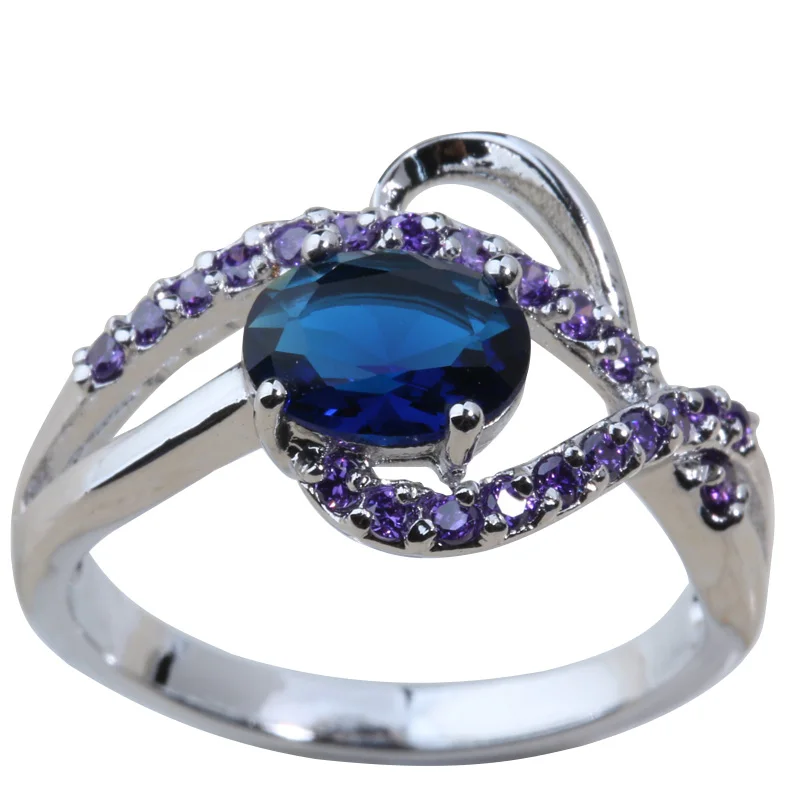 Rainbow Green Olive Peridot Silver Plated Argent Ring Size 6 / 7 8 9 S0332 S0333 S0334 S0335 | Украшения и аксессуары