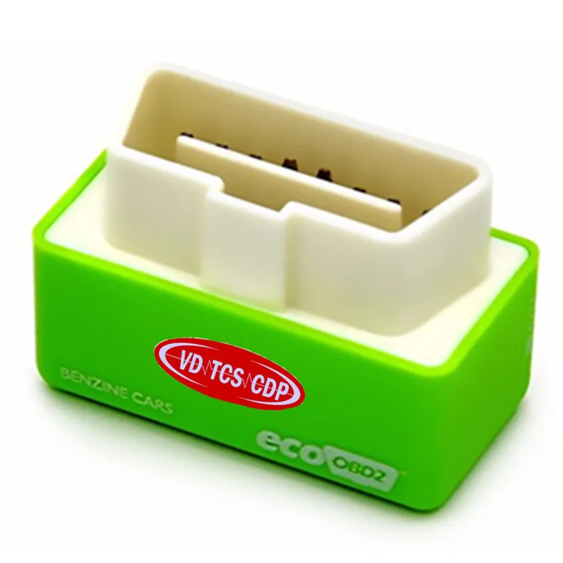 

Freeshipping Green Color EcoOBD2 Economy Chip Tuning Box Interface OBD Car Fuel Saver Eco OBD2 for Benzine Cars Fuel Saving 15%