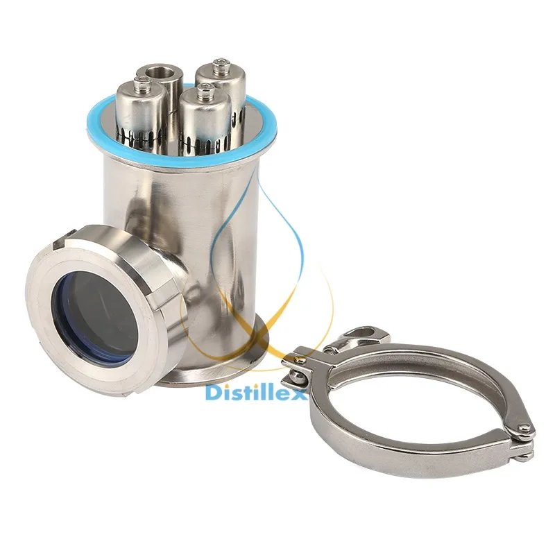 US $50.00 Clamp 3 76mm OD91mm SS304 Bubble Plates Section With SS304 Bubble Plate For Distillation