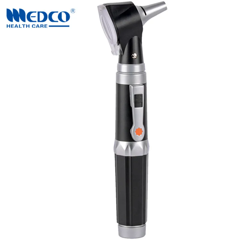 DHL Free shipping Germany quality fiber optic otoscope diagnostic kit medical ear care product portable LED otoscopio