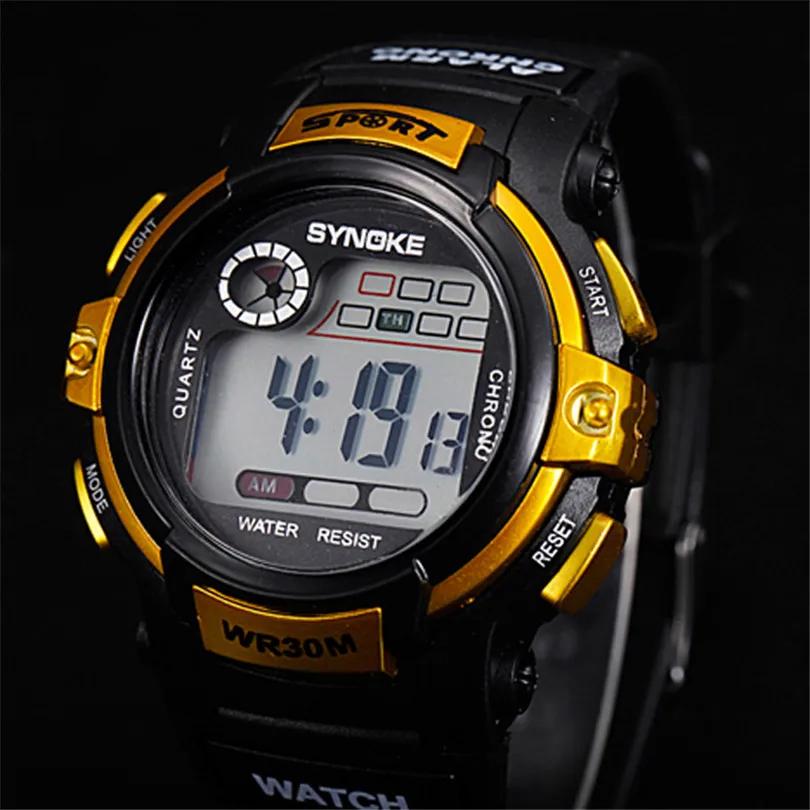 2019 New Fashion Men Watch  Boy Digital LED Quartz Alarm Date Sports Waterproof Wrist Watch  Compass For Sport Man #4m15 (12)