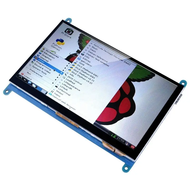 7 дюймовый сенсорный TFT ЖК дисплей модуль HDMI 800x480 для Raspberry Pi 3 2 Model B и RPi 1 + A BB Черный