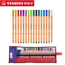 Stabiliso Point 88 – marqueurs artistiques, 0.4mm, stylo en Fiber, 25 couleurs, pointe d'aiguille, Fineliner, conception de Manga, croquis, dessin 