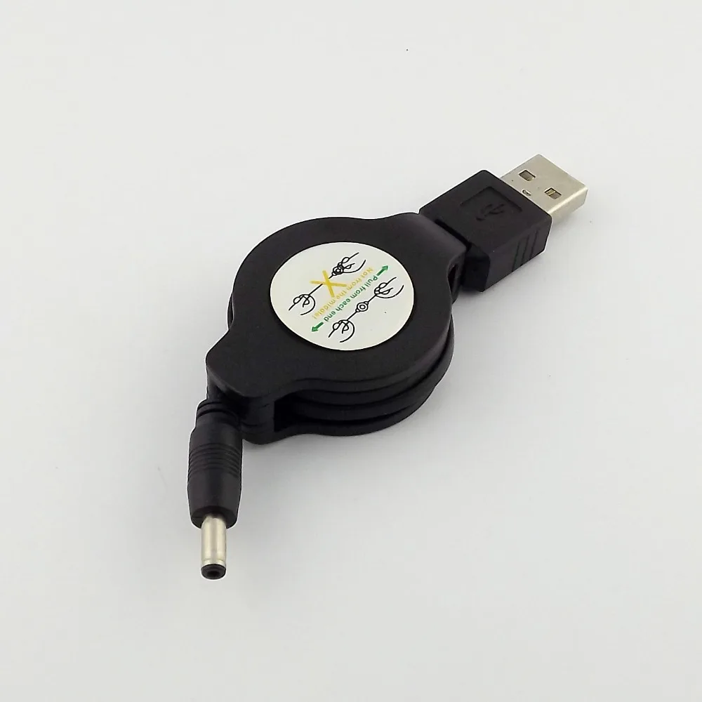 1 шт. DC источник питания USB A штекер 3 5x1 35 мм выдвижной кабель зарядного устройства