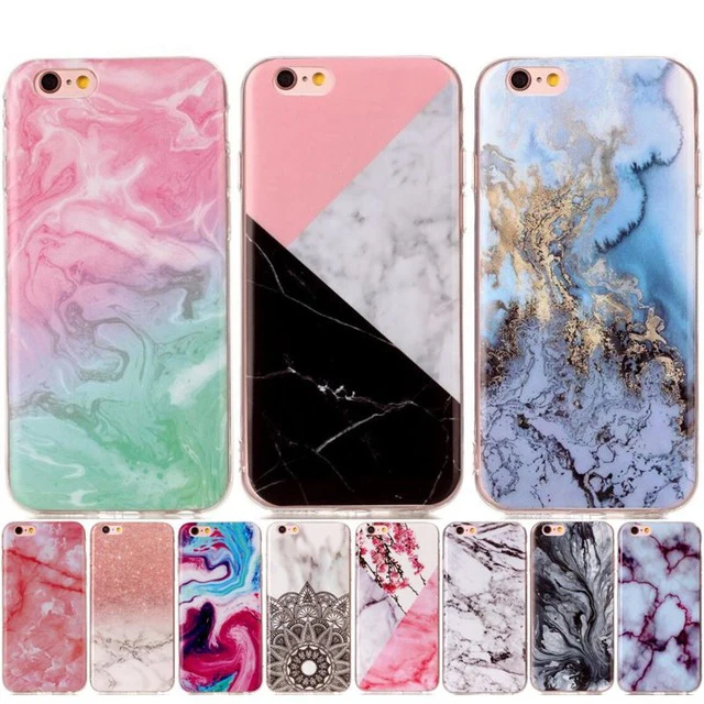 Силиконовый чехол для телефона Apple iPhone 8 7 6 S Plus с мягкими мраморными камнями ipod touch