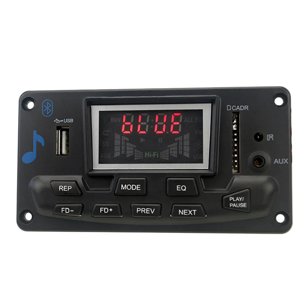 

Car Board Wireless Audio Color Screen Speaker Accessories Support Bluetooth Decoder Lossless Display LED Indicator Module USB