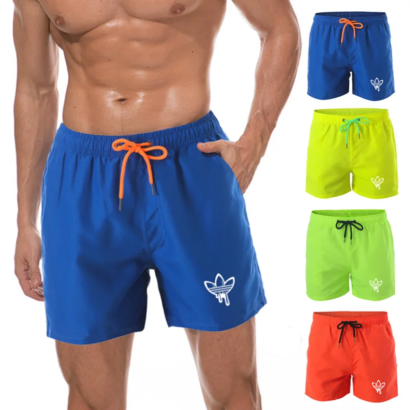 

Summer Mens Swimwear Swim Shorts Trunks Beach Board Shorts Swimming Pants Swimsuits Original Brand Men's Running Surffing Shorts