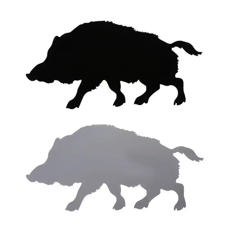 Autocollant Decoratif En Vinyle Noir Blanc x10cm Motif Cochon Sanglier Style De Voiture Silhouette D Animal Pour Voiture Aliexpress