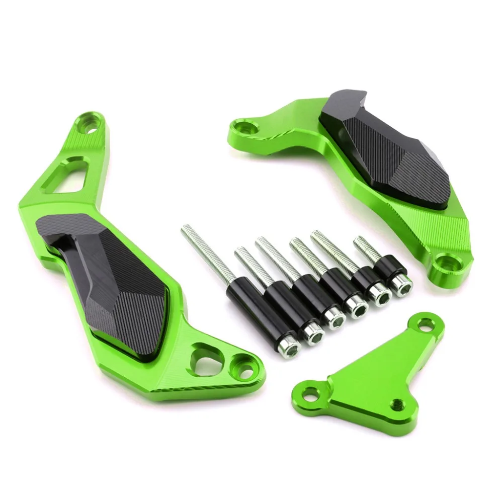 

Motorcycle Engine Cover Crash Frame Protector Slider For Kawasaki Ninja400 2017 18 Engine Guard Protection Side Shield Protector