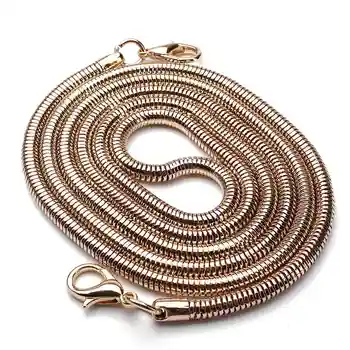 

110CM Replacement Bag Straps DIY Chain Strap Handle Shoulder Belts Stainless Steel Copper Bag Metal Bands Bag Parts Accessories