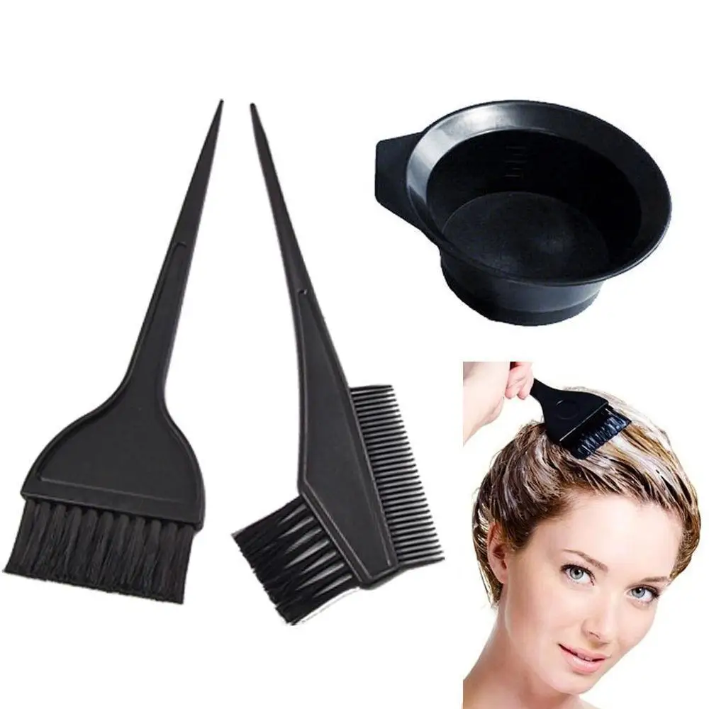 Hair Colouring Brush And Bowl Set Bleaching Dye Kit Salon Beauty Comb
