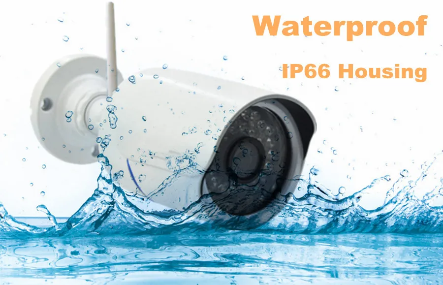 Беспроводная IP камера NVR cctv система 720P 16CH wifi наружная Водонепроницаемая