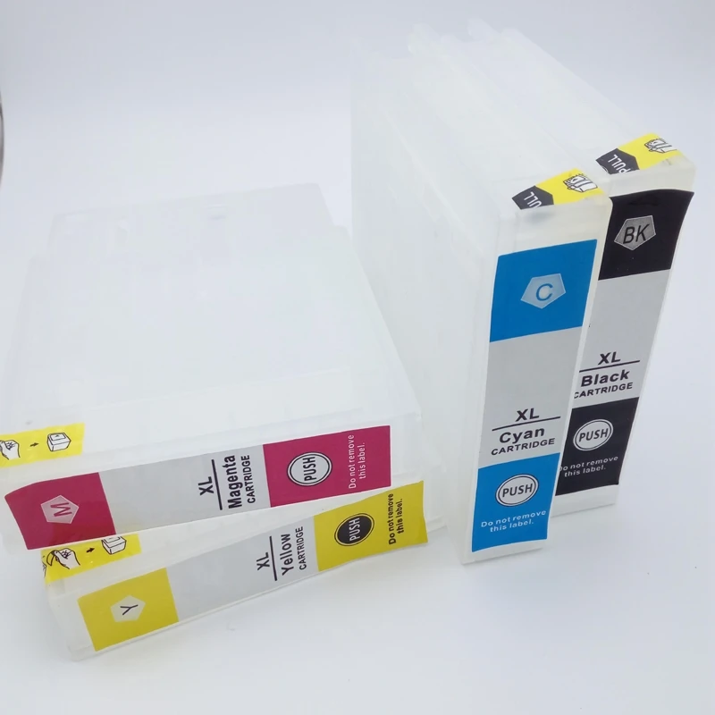 

INK WAY T9071 - T9074 T9081 - T9084 Refillable Ink Cartridge For Ep WF-6590 WF6590 WF-6090 WF6090 Printer With SINGLE USE Chip