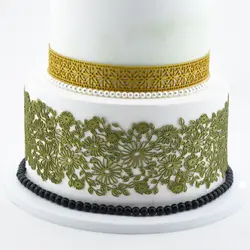 Высокое качество пищевой цветочный узор форма для глазури на торт шоколад мастика силиконовая форма DIY Инструменты для выпечки