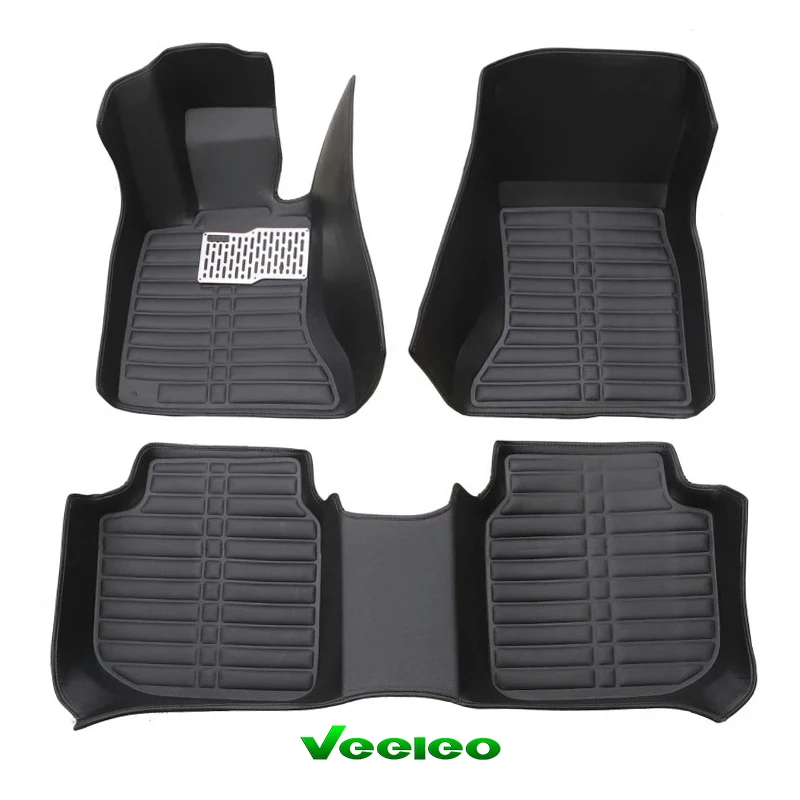 Veeleo 3 Colors Car Floor Mats for BMW X5 E53 5 Seats 1999 2006 Full