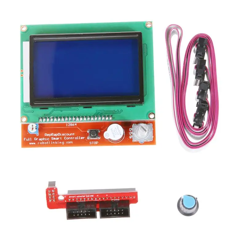 

RAMPS 1.4 Controller Board with large screen 12864 LCD Display for 3D designs printing for Arduino 3D Printer