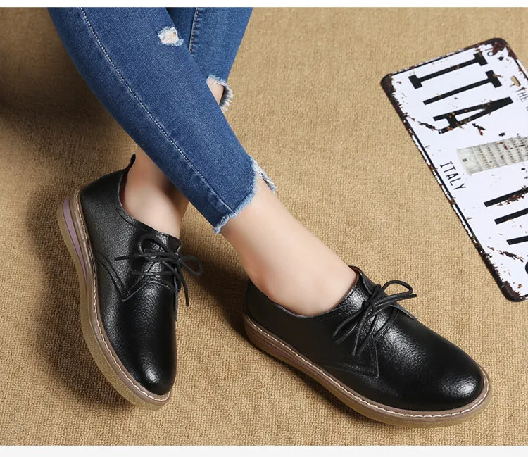 HX 058 (10) Lace-Up Women Shoes Flats