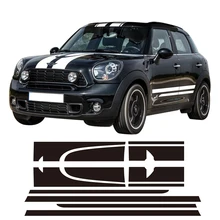 Red Racing Stripes Hood Trunk/Rear Decal Sticker for MINI Cooper Countryman 2013-2016 Red Racing Stripes Hood Trunk/Rear Decal Sticker for MINI Cooper Countryman 2013-2016