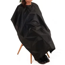 New Arrival Adult Waterproof Hair Cutting Hairdressing Cloth Barbers Salon Hairdresser Cape Gown Wrap Black Big Size 140*100