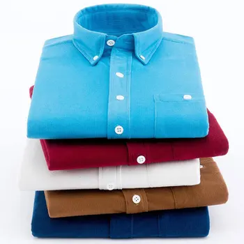 

Large Size 5XL Long Sleeve Corduroy Shirt Men Casual Slim Fit Mens Button Down Dress Shirts