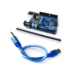 Высокое качество один Комплект UNO R3 CH340G+ MEGA328P Чип 16 МГц для Arduino UNO R3 макетная плата+ USB кабель