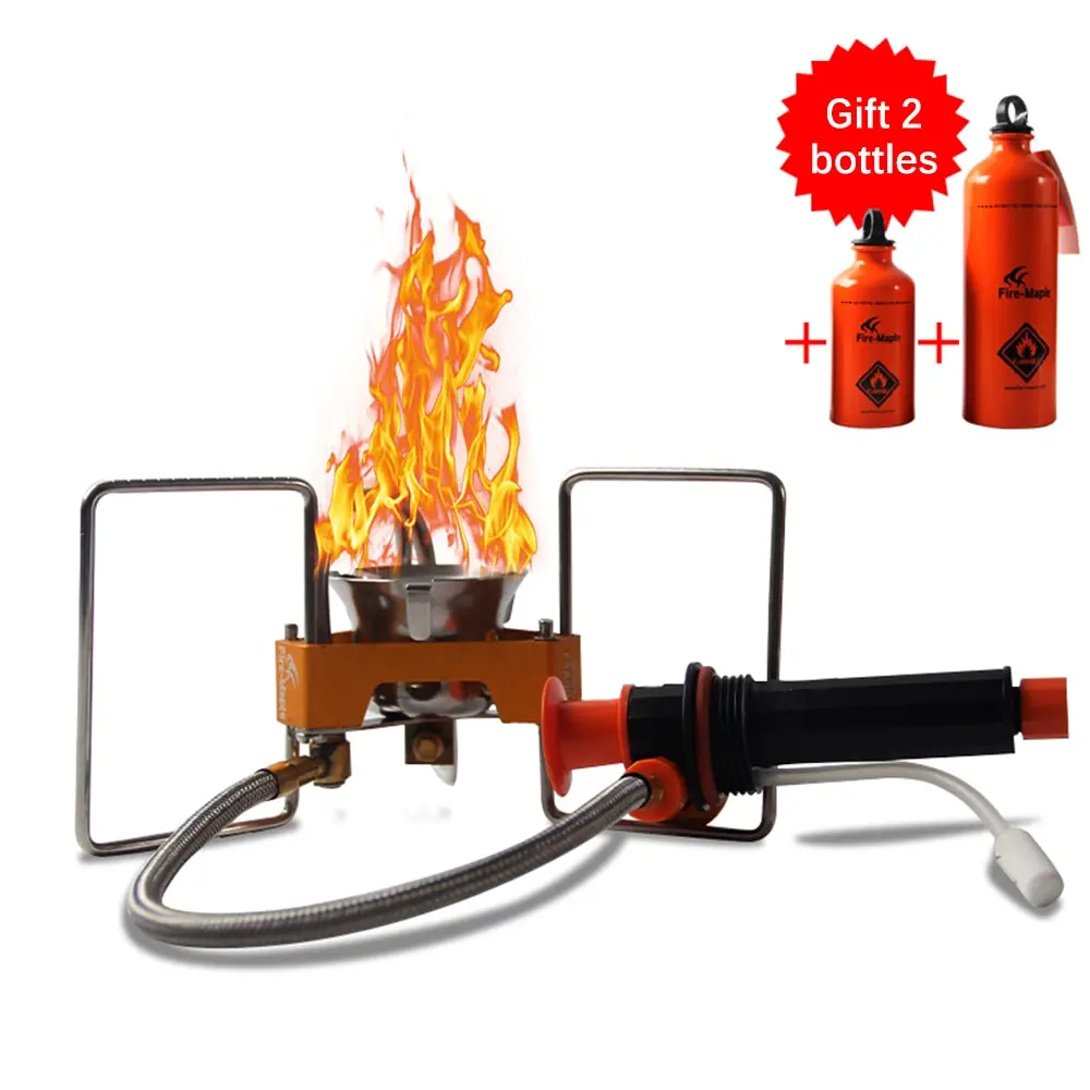 

Lightweight Outdoor Stove Bbq Picnic Camping Split Oil Petrol Fuel Stove Camping Cooker Picnic Hiking Equipment Oven With Bottle